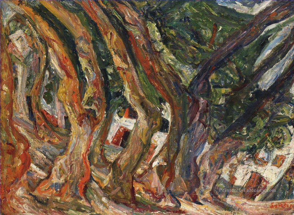 platanes à c ret 1920 Chaim Soutine Expressionnisme Peintures à l'huile